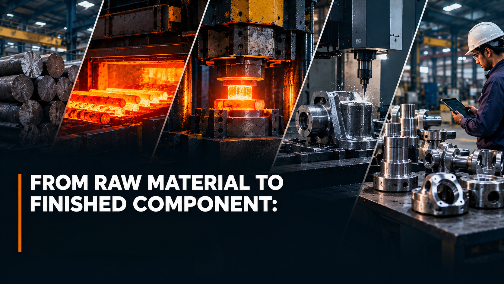 From raw material to finished component complete manufacturing process
